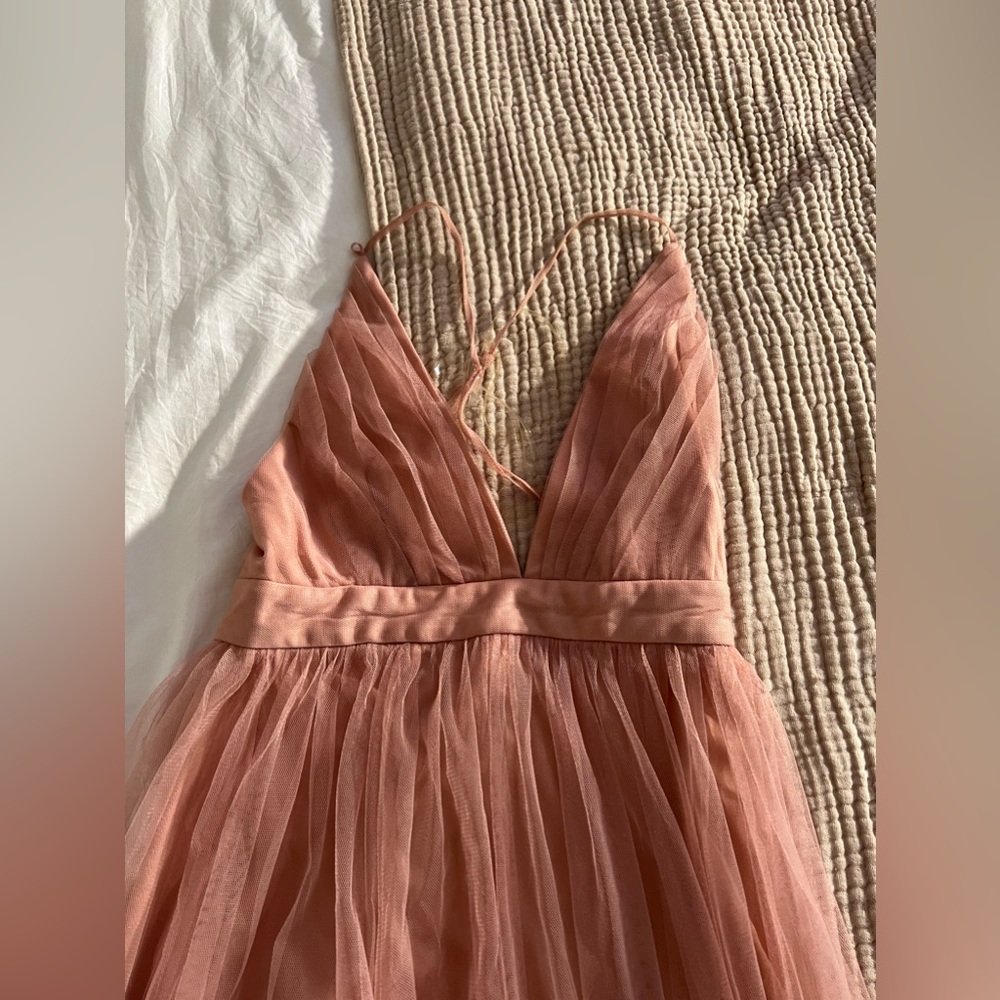 Pink flowy dress